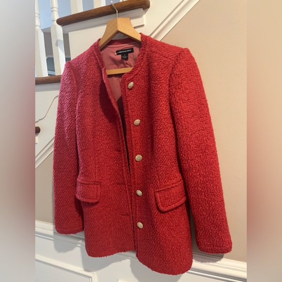Something Navy Red Teddy Jacket - Picture 3 of 15